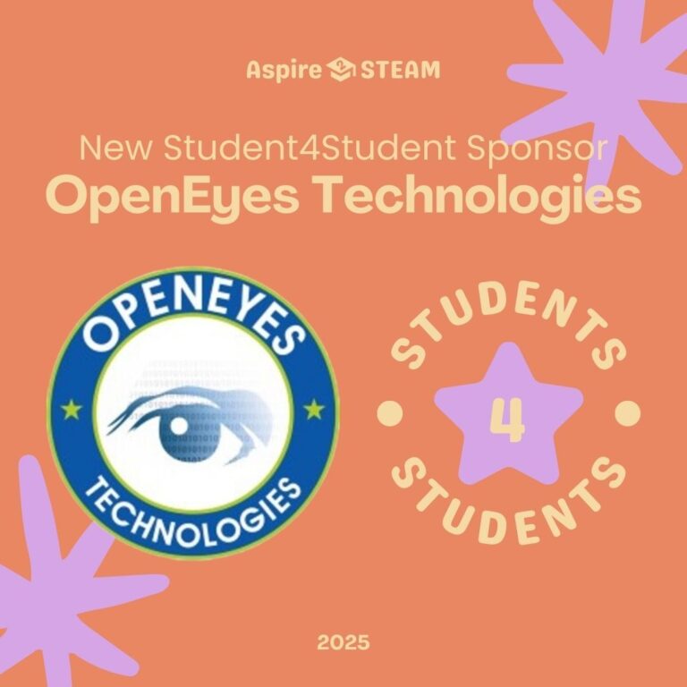 OpenEyes Gives Early Support to New Aspire2STEAM Program call “Students4Students” 